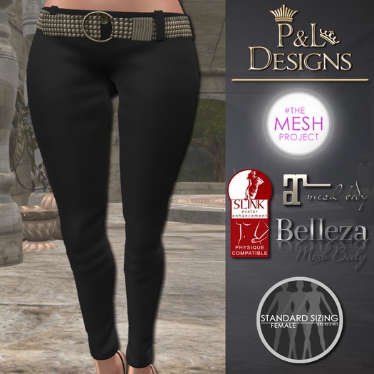 [P&L] - Low-Rise Fitted Pants Single Silk Grey Dark