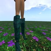 Green Leather Boot