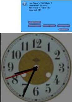 Wall CLOCK lightblue