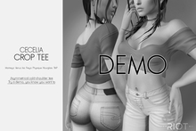 RIOT / Cecelia Crop Tee- DEMO | Maitreya/ Belleza/ Slink/ TMP