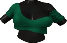 RIOT / Cecelia Crop Tee - Clover | Maitreya/ Belleza/ Slink/ TMP