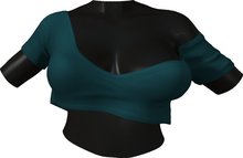RIOT / Cecelia Crop Tee - Nautical | Maitreya/ Belleza/ Slink/ TMP