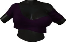 RIOT / Cecelia Crop Tee - Plum | Maitreya/ Belleza/ Slink/ TMP