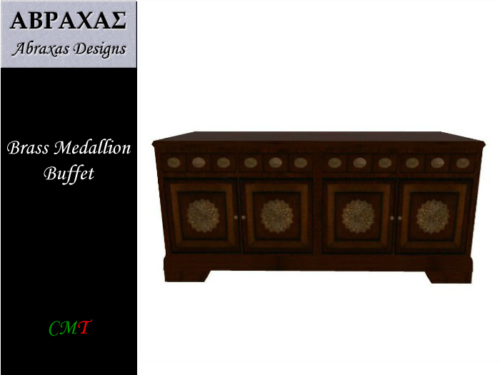 AD Brass Medallion Buffet