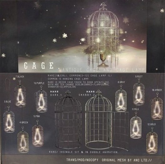 4){anc} cage. ornament {green}