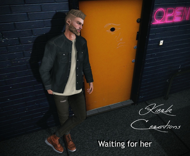 Waiting for her