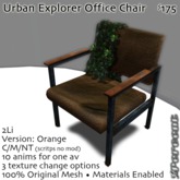 %UE Office Chair (orange/ivy) *MESH* Delivery Box