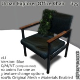 % UE Office Chair (blue/ivy) *MESH*