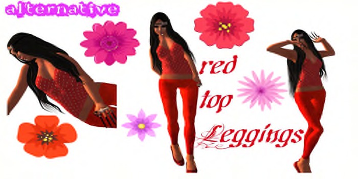 Red Top + Leggings