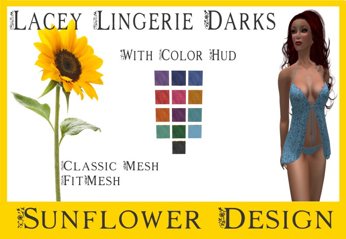 Lacey Lingerie Darks