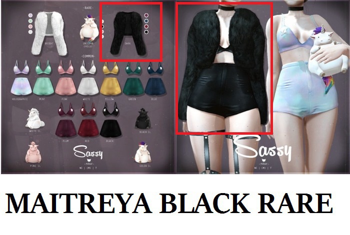 -Pixicat- Sassy.Jacket - Dark (Maitreya) RARE