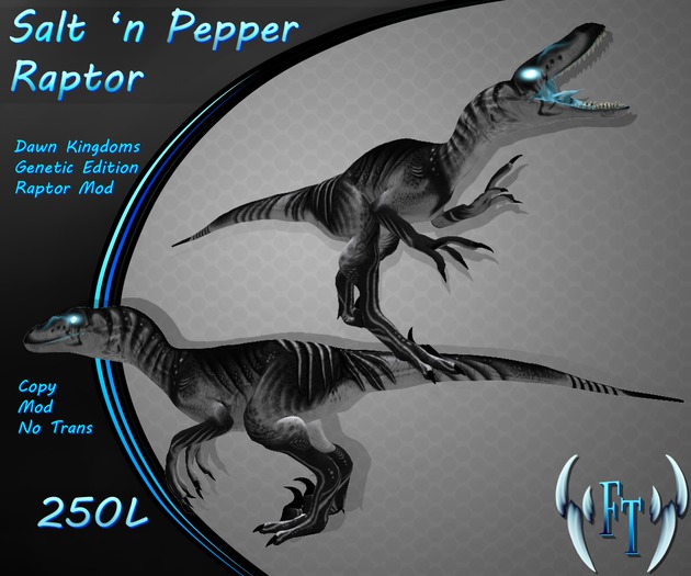^v~Frosted Teeth~v^ Salt 'n Pepper Raptor Mod