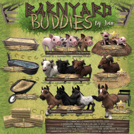 JIAN Barnyard Buddies :: Ram Black (Companion) (BOX)