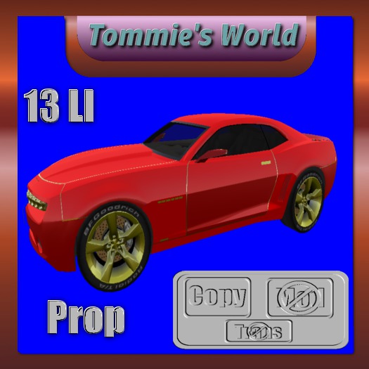 Red N Gold Camaro Prop