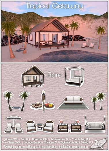 Alouette - (#2) Tropical Getaway Bed (Boxed) - RARE