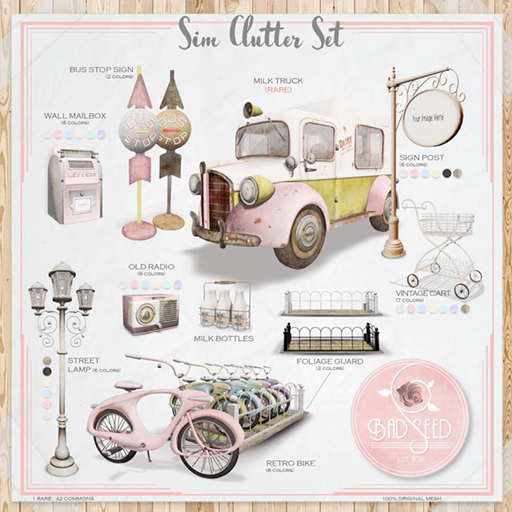 Sim Clutter - Vintage Cart - Blue