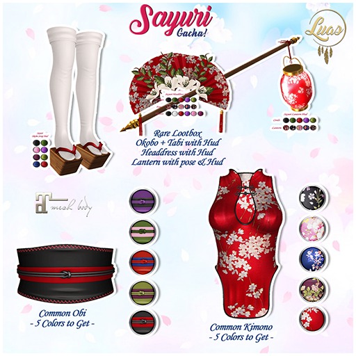 Luas Sayuri Obi Pink & Green