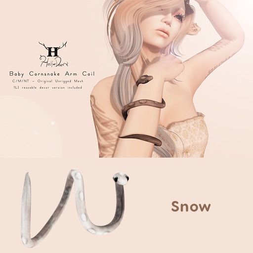 +Half-Deer+ Baby Cornsnake [Snow]