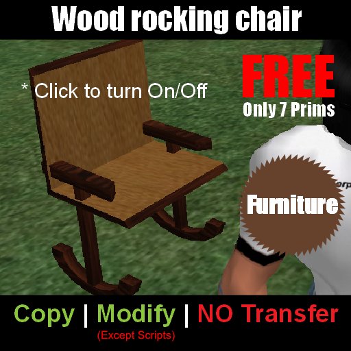 FREE Wood Rocking Chair