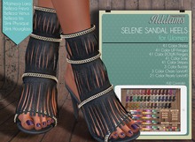 Addams "Selene" Mesh Sandals Hell -Maitreya Belleza Slink- #FATPACK