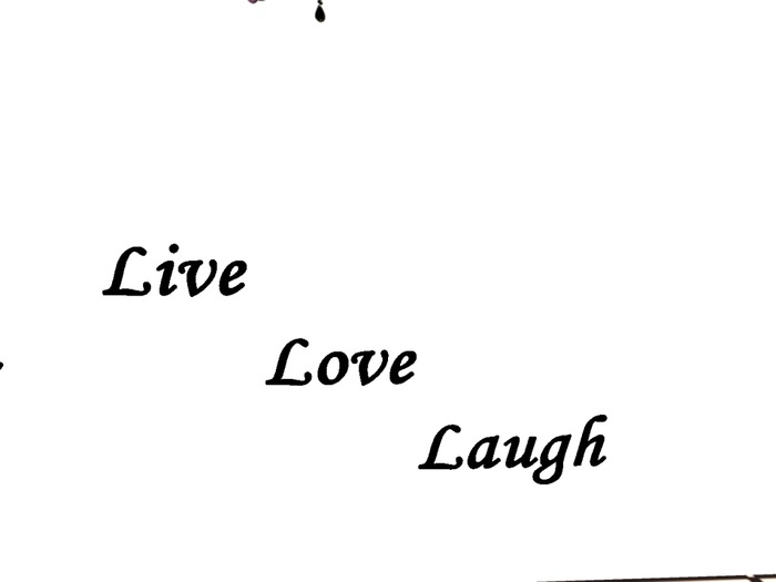 A&A Live Love Laugh wall sticker