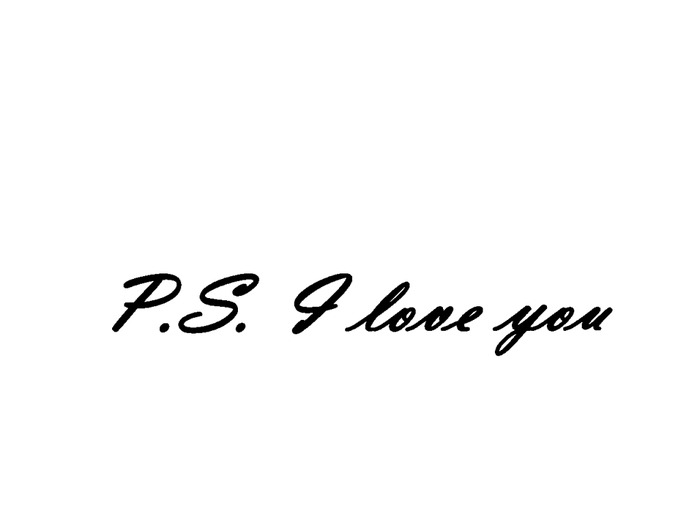 A&A PS I love you wall sticker