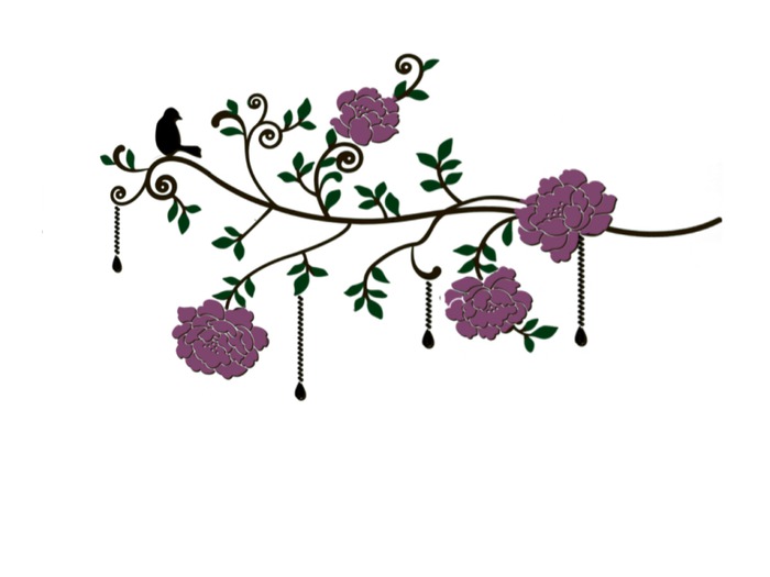A&A tree bird wall sticker