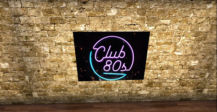 T.B. Club 80 Neon Sign