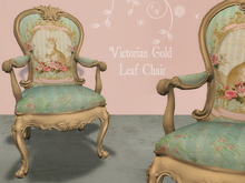 Gold Victorian Bunny Ornate Chair (5 sit menu)