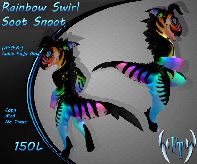 ^v~Frosted Teeth~v^ Soot Snoot - Rainbow Swirl