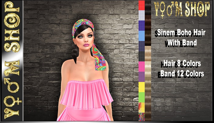 YM SHOP_Sinem Boho Hair With Band Fatpack