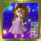 Peeps Dinkies Unicorn Star Dress