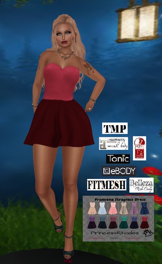 Francena Strapless Dress "BOXED"