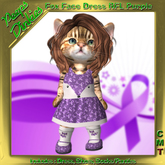 Peeps Dinkies Fox Face Dress RFL Purple