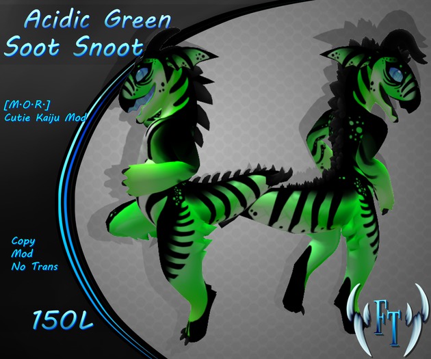 ^v~Frosted Teeth~v^ Soot Snoot - Acidic Green