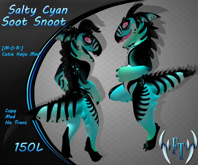 ^v~Frosted Teeth~v^ Soot Snoot - Salty Cyan