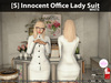s innocent office lady suit white pic