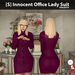 s innocent office lady suit magenta ad