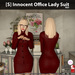 s innocent office lady suit red ad
