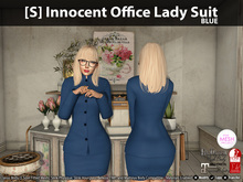 [S] Innocent Office Lady Suit Blue
