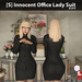 s innocent office lady suit black ad