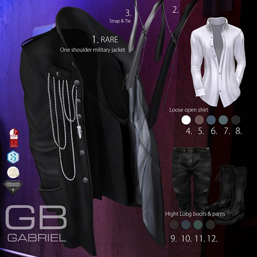 7.::GB::Loose open shirt / Olive