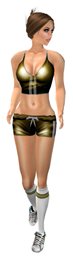 MN - Sporty Shorties - Gold