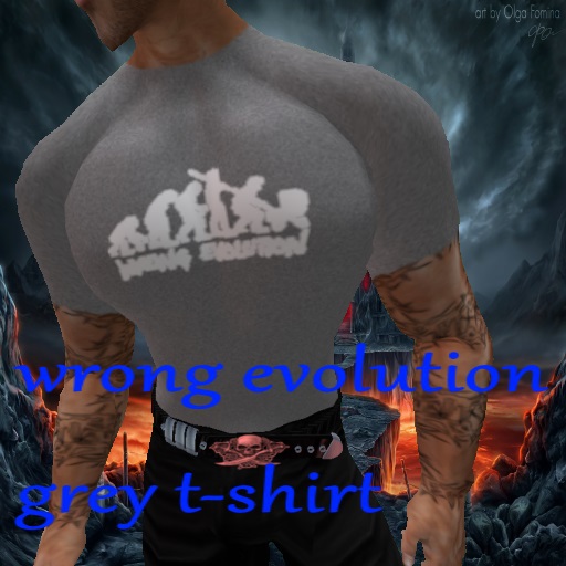 wrong evolution grey t-shirt