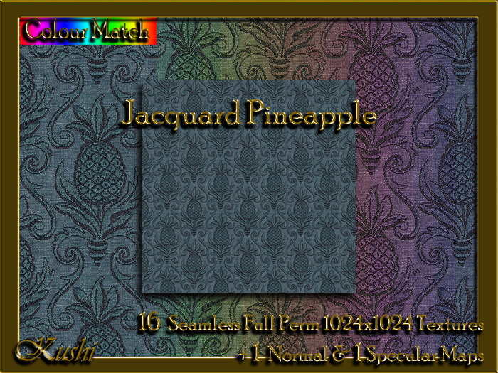 !Kushi! JacquardPineapple Textures -WEAR TO UNPACK