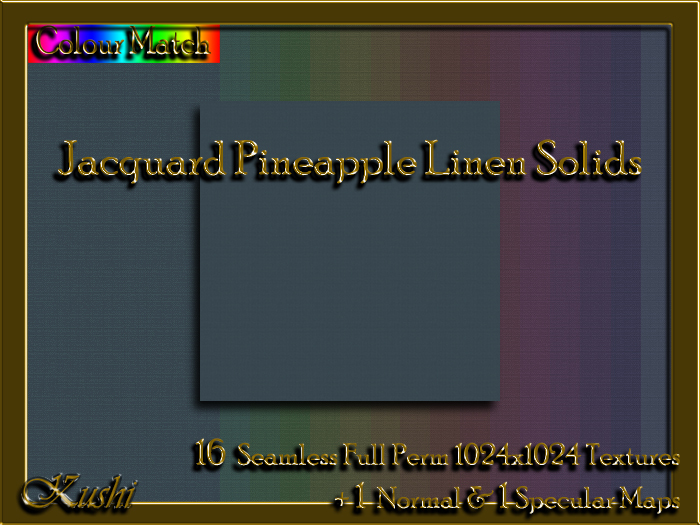 !Kushi! JacquardPineappleLINEN Textures -WEAR TO UNPACK