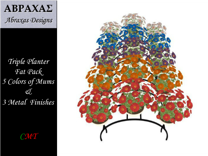 AD Triple Planter - Mum Fat Pack