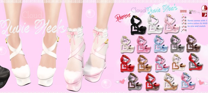 Cloud. Luvie Heels (Slink) RARE