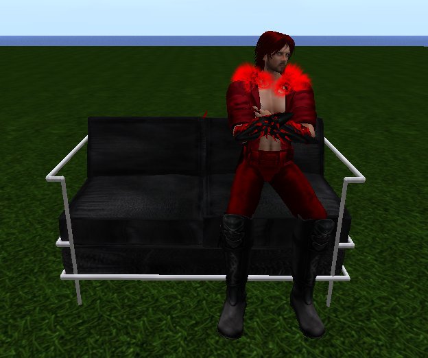 BlackMesh Love Seat