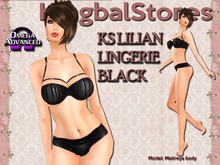 100 KS LILIAN LINGERIE BLACK